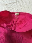 Sisley Pink Strapless Bustier Corset Top Solid Button Front Women   s Size S