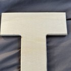 Wooden Letter  t  12 Inch  Unfinished Large Wood Letters For Crafts