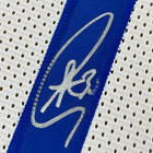 Framed Autographed signed Stephen Steph Curry 33x42 White Jersey Jsa Coa