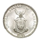 1941-m Philippines Us Admin 10 Centavos Silver Unc Coin Princess Magayon Km 181
