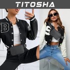 Belt Bag With Extender Strap 65    Plus Size Fanny Pack Crossbody Black   Strap