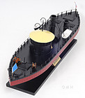 Uss Monitor Civil War Ironclad Wooden Ship Scale Model 24  Us Navy Warship Boat