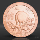 1 Oz Year Of The Pig Copper Round  999 Fine Copper Bullion 1 Avdp Ounce