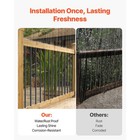 Uimoso 101 Pack Deck Balusters 26 In Aluminum Deck Railing With  19 Drill Bit