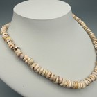 Vintage Puka Shell Necklace Surf Hawaii Beaded 16 