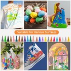 24 Colors Dual Tip Acrylic Paint Marker Pens Set Multifunctional Acrylic Tips