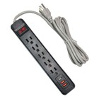 Power Strip Surge Protector  2 Usb Portstype C  6 Ft Extension Cord Mountable