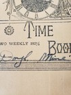 Vintage 1928 Workmen s Time Book Weekly Record Wages Paid Clary Ephemera