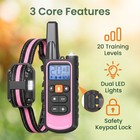 Dog Training Collar 3300ft Remote Rechargeable Shock Pet Waterproof Trainer