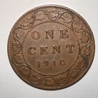 1910 Canada Large One Cent Coin Edward Vii Canadian 1 Penny Km  8 Bronze 25 4mm