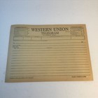 Western Union Vintage Telegraph Message Blank Forms Lot Of 10 1950s Early 1960s