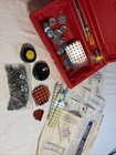 Vintage Erector Toy Set W  Plastic Box   Building Guides