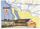 Vintage Map Of Stuckey s Location Guide Travel Brochure Restaurants Listings