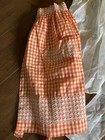 Lot 5 Vintage Half   Bibbed Aprons Mcm Organza Gingham Lace Crochet Cotton Nice 