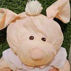 Vintage 1980s Fisher Price Puffalump Peach Orange Bunny Or Puppy Plush Stuffed 