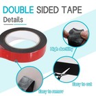 1-roll Black Double Sided Mounting Tape 155 X 1 Inch Acrylic Heavy Duty Adhesive