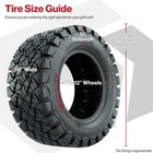 Set Of 4 Gtw Timberwolf 22  All Terrain Golf Cart Tires   22x10-12   4-ply