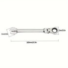 7pc 8-19 Mm Ratcheting Wrench Combination Spanner Tool Set Metric Flexible Head