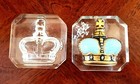 Vtg Perfume Bottle Prince Matchabelli Beloved Crown Jewel Lucite Case 1940s