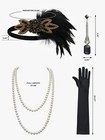 1920s Great Gatsby Accessories Set For Women  Flapper Headband Headpiece Roaring