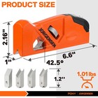 Jorgensen Chamfer Plane  Edge Corner Plane With 4 Cutter Heads  Storage Space