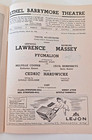Pygmalion Playbill 1946 Gertrude Lawrence Raymond Massey Ethel Barrymore Theatre
