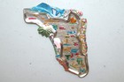 Vintage Florida Souvenir Tin Trinket Dish Ashtray Made In Japan Free Shipping 