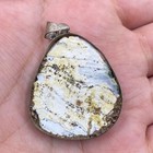 Stunning  Ancient Roman Glass Fragment With Beautiful Rare Patina Pendent