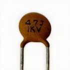 25 Genuine Nic 47pf 1kv 1000v 5  Ceramic Disc Capacitors 47j Vintage Nos