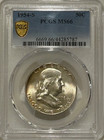  1954-s 50c Franklin Half Dollar Near Superb Pcgs Ms66 Rare R3 Highest Grades