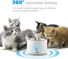 2 4l Automatic Electric Pet Water Fountain Dog Cat Water Dispenser   Filters