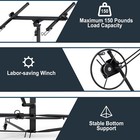 11ft Drywall Lift Plasterboard Panel Rolling Lifter Lockable Industrial Tool