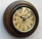 Vintage Antique Wood Wall Clock Small Clock Battery Operated Studyroom Office 6 