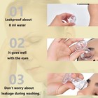 2 Pcs Glass Eye Wash Cup Clear Eye Flush Cup Portable Eye Washing Kit For Eye   