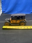 Vintage 1920 s Arcade Cast Iron Yellow Cab Sedan - Taxicab Taxi Cab - 8  A2c