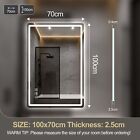 Modern Led Vanity Mirror Bathroom Bluetooth 3 Color Lights Wall Mirror 40 28in