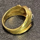Vintage Karatclad 18k Gold Filled Masonic Ring Square Compass Freemason Men Sz 9