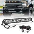 Led Light Bar Kit   200w 5d Lens Offroad Driving Light Spot Flood Combo 20 Inch