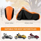 Motorcycle Cover For Harley Davidson Touring Road 107 -side Box Black orange