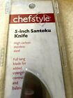 New- Chef Style 5 Inch Santoku Knife High Carbon Stainless Steel Full Tangblade 