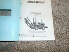Ditch Witch Model A400 Series  digging Attachment  Operators Manual   Parts List