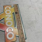 Vintage Conoco Sign 12  Gasoline Metal Service Station Oil Red Yellow Faded