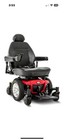Jazzy 600 Es Power Wheelchair Red black  Reclining Seat  Joystick  6 Wheels