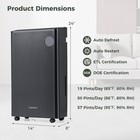 4500 Sq  Ft Dehumidifier For Basement W  4 Modes 3-color Indicator 24h Timer