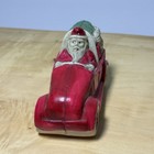 Celluloid Christmas Santa Claus Driving Car - Toys And Trees - Kt Japan W  Label