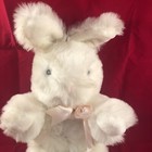 1985 Vintage Love Land Windsor Bunny Rabbit Plush - White With Bow  16in