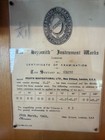 1969  Plath Micrometer Sextant  Hamburg  W box  Keys   Certificate