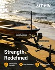 Boat Trailer Steps With Handle  Heavy Duty 3-step Ladder For Trailer Tongue  Wit