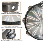 Radiant Tambourine For Adults Hand Held Drum  Double Row Jingles Wooden Refle   