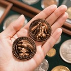 Heads I Get Tail Tails I Get Head Challenge Coin Bronze Funny Token